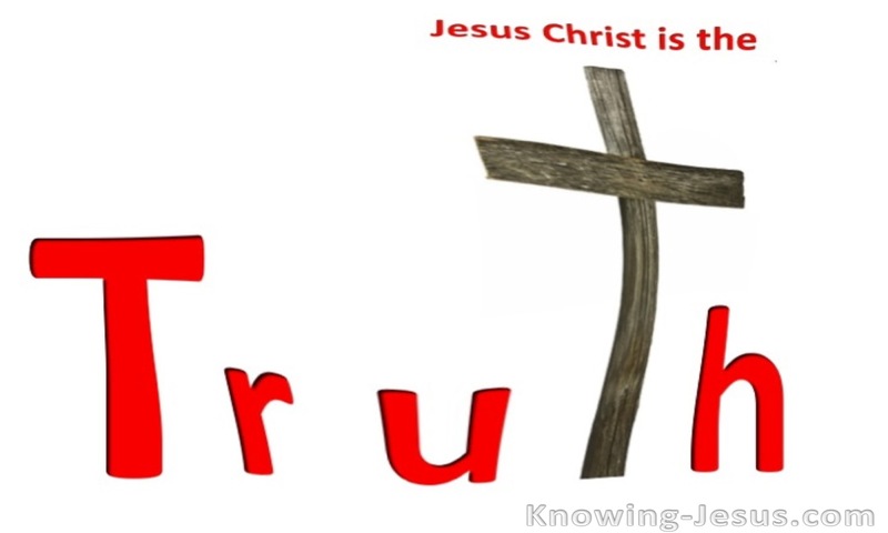 John 14:6 Jesus Is The Truth (white)